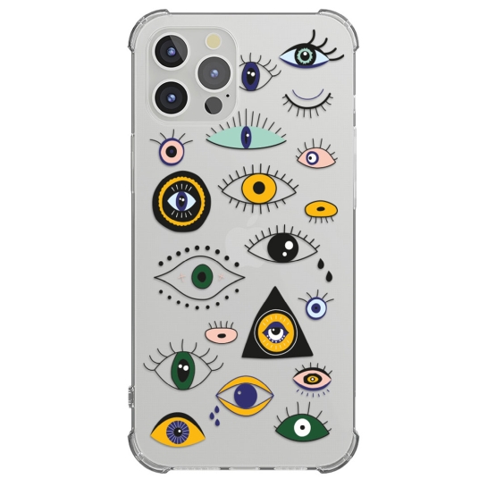 Чехол Pump UA Transparency Case for iPhone 12/12 Pro Eyes - цена, характеристики, отзывы, рассрочка, фото 1
