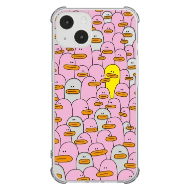 Чохол Pump UA Transparency Case for iPhone 13 Pink ducks - цена, характеристики, отзывы, рассрочка, фото 1
