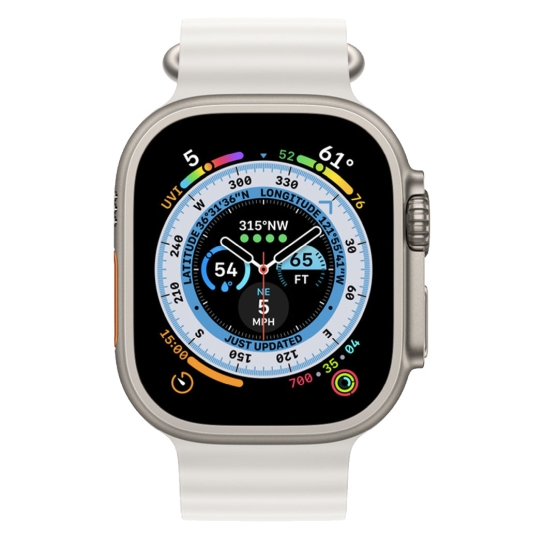 Apple Watch Ultra + LTE 49mm Titanium Case with White Ocean Band (open box) - ціна, характеристики, відгуки, розстрочка, фото 2