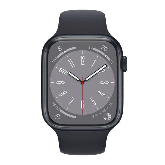 Apple Watch 8 + LTE 45mm Midnight Aluminum Case with Midnight Sport Band (open box) - ціна, характеристики, відгуки, розстрочка, фото 2
