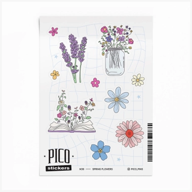 Стикерпак Pico №39 Spring Flowers - цена, характеристики, отзывы, рассрочка, фото 1