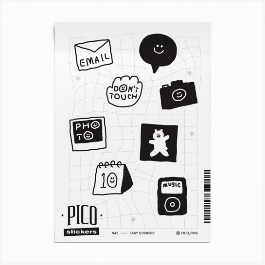 Стикерпак Pico №42 Easy Stickers - ціна, характеристики, відгуки, розстрочка, фото 1