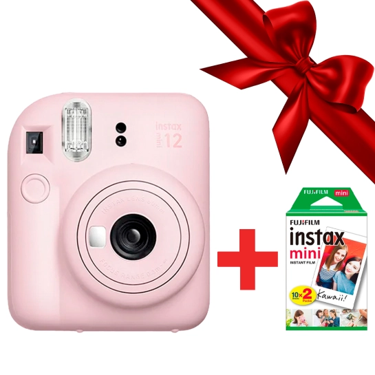 Подарочный комплект FUJIFILM Instax Mini 12 Pink + пленка 20 шт