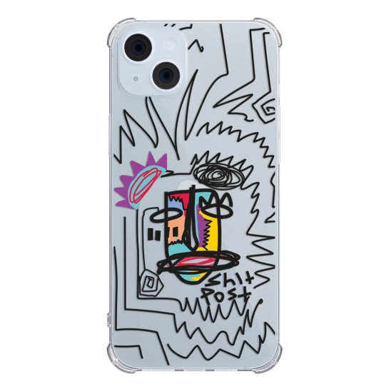 Чехол Pump UA Transparency Case for iPhone 15 Shit post