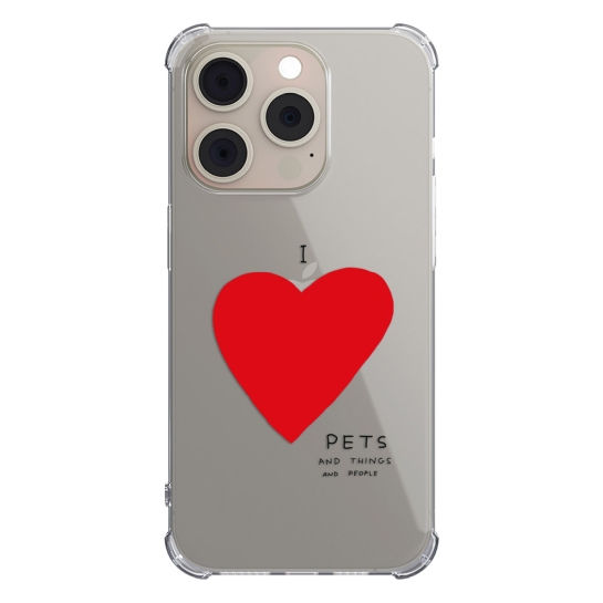 Чохол Pump UA Transparency Case for iPhone 15 Pro I Love Pets - ціна, характеристики, відгуки, розстрочка, фото 1