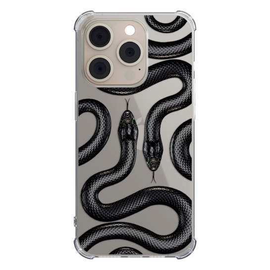 Чохол Pump UA Transparency Case for iPhone 15 Pro Black Snake - ціна, характеристики, відгуки, розстрочка, фото 1
