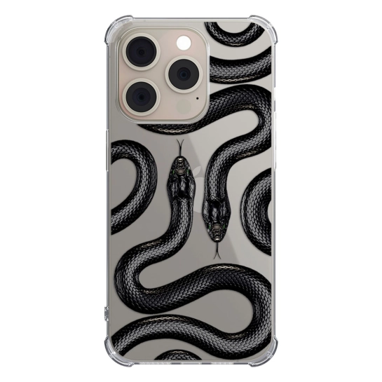 Чохол Pump UA Transparency Case for iPhone 15 Pro Black Snake