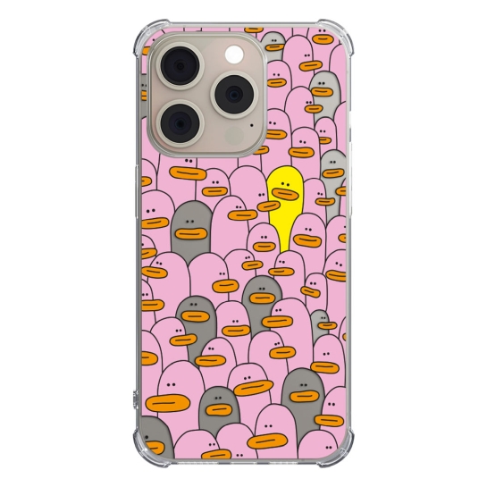 Чехол Pump UA Transparency Case for iPhone 15 Pro Pink ducks - цена, характеристики, отзывы, рассрочка, фото 1