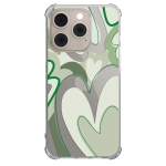 Чохол Pump UA Transparency Case for iPhone 15 Pro Max Green hearts