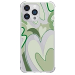 Чехол Pump UA Transparency Case for iPhone 14 Pro Max Green hearts