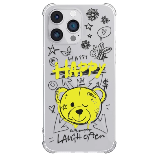 Чехол Pump UA Transparency Case for iPhone 14 Pro Max Happy vedmid