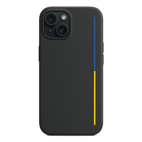 Чохол Pump Silicone Minimalistic Case with MagSafe for iPhone 15 Prapor Line Black - цена, характеристики, отзывы, рассрочка, фото 1