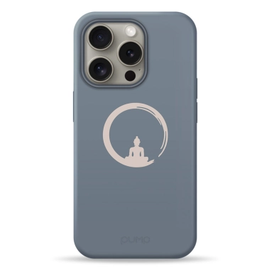 Чехол Pump Silicone Minimalistic Case with MagSafe for iPhone 15 Pro Dzen Grey - цена, характеристики, отзывы, рассрочка, фото 1