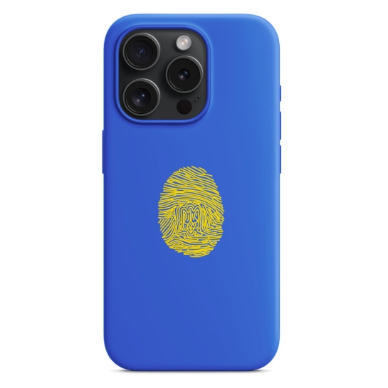 Чехол Pump Silicone Minimalistic Case with MagSafe for iPhone 15 Pro Finger Herb Blue - цена, характеристики, отзывы, рассрочка, фото 1