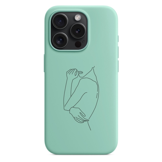 Чохол Pump Silicone Minimalistic Case with MagSafe for iPhone 15 Pro Hola Green - ціна, характеристики, відгуки, розстрочка, фото 1