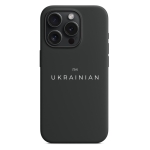 Чохол Pump Silicone Minimalistic Case with MagSafe for iPhone 15 Pro I am Ukrainian Black