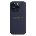 Чохол Pump Silicone Minimalistic Case with MagSafe for iPhone 15 Pro Im Possible Grey