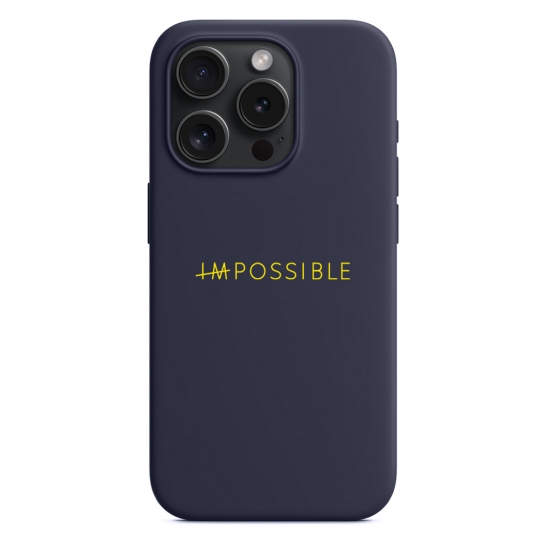 Чохол Pump Silicone Minimalistic Case with MagSafe for iPhone 15 Pro Im Possible Grey - ціна, характеристики, відгуки, розстрочка, фото 1