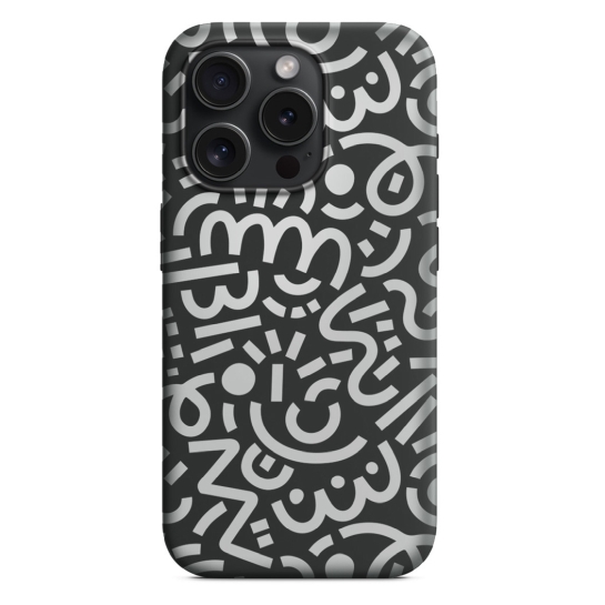 Чехол Pump Silicone Minimalistic Case with MagSafe for iPhone 15 Pro Pattern Black - цена, характеристики, отзывы, рассрочка, фото 1