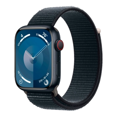 Б/У Смарт-часы Apple Watch 9 + LTE 45mm Midnight Aluminum Case with Midnight Sport Loop (Отличное) - цена, характеристики, отзывы, рассрочка, фото 1