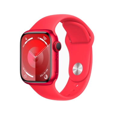 Б/У Смарт-годинник Apple Watch 9 41mm (PRODUCT)RED Aluminum Case with (PRODUCT)RED Sport Band (Ідеальний) - цена, характеристики, отзывы, рассрочка, фото 1