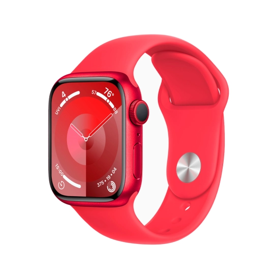 Б/У Смарт-часы Apple Watch 9 41mm (PRODUCT)RED Aluminum Case with (PRODUCT)RED Sport Band (Отличное)