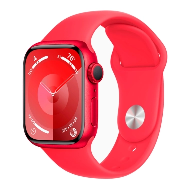 Б/У Смарт-годинник Apple Watch 9 45mm (PRODUCT)RED Aluminum Case with (PRODUCT)RED Sport Band (Ідеальний) - цена, характеристики, отзывы, рассрочка, фото 1