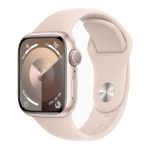 Б/У Смарт-часы Apple Watch 9 45mm Starlight Aluminum Case with Starlight Sport Band (Идеальное)