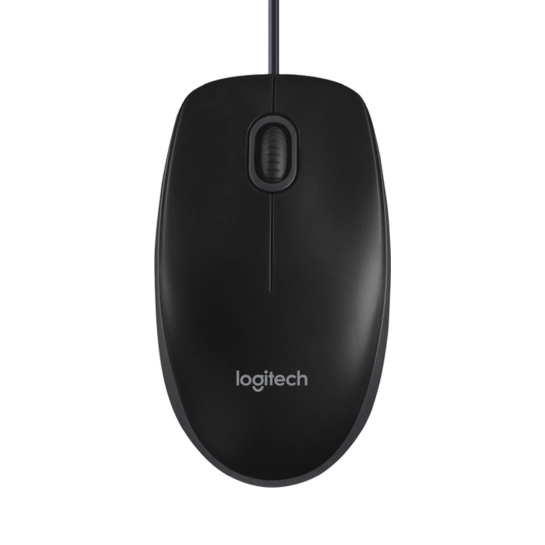 Миша Logitech B100 USB Black - ціна, характеристики, відгуки, розстрочка, фото 1