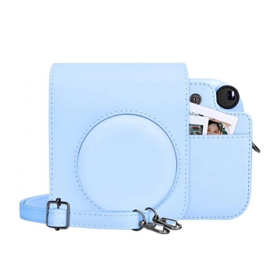 Чохол Retro Leather Case for FUJIFILM Instax Mini 12 Hydrangea Blue