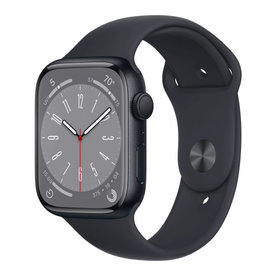 Apple Watch 8 45mm Midnight Aluminum Case with Midnight Sport Band CPO - цена, характеристики, отзывы, рассрочка, фото 1
