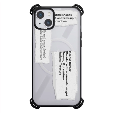 Чохол Pump Silicone Case 03 with MagSafe for iPhone 13 Clear/Black Klaptyk - цена, характеристики, отзывы, рассрочка, фото 1