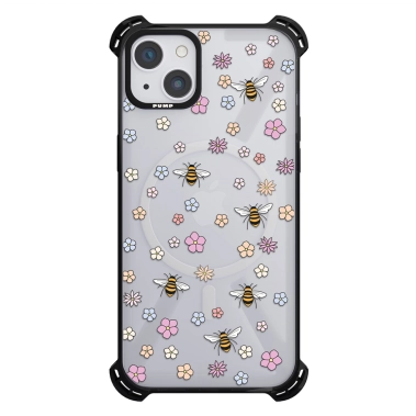 Чехол Pump Silicone Case 03 with MagSafe for iPhone 13 Clear/Black Pchely - цена, характеристики, отзывы, рассрочка, фото 1