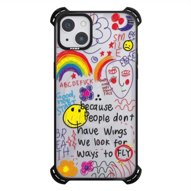 Чохол Pump Silicone Case 03 with MagSafe for iPhone 13 Clear/Black Because people - цена, характеристики, отзывы, рассрочка, фото 1