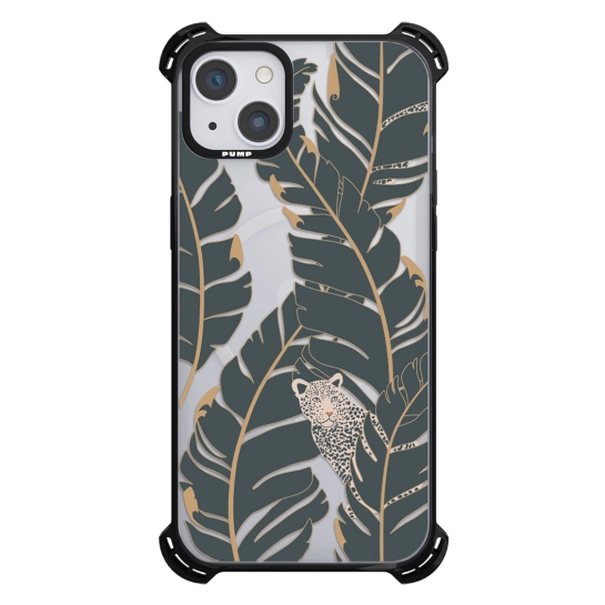 Чехол Pump Silicone Case 03 with MagSafe for iPhone 13 Clear/Black Tygr