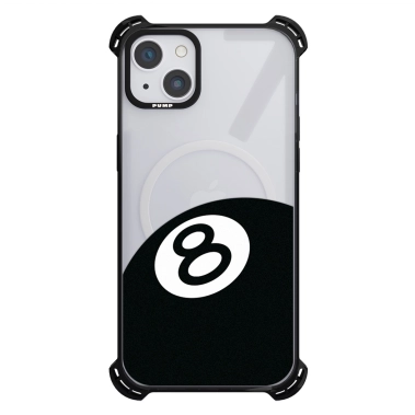 Чохол Pump Silicone Case 03 with MagSafe for iPhone 13 Clear/Black Eight - цена, характеристики, отзывы, рассрочка, фото 1