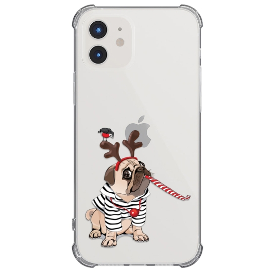 Чохол Pump UA Transparency Case for iPhone 12/12 Pro Christmas dog - ціна, характеристики, відгуки, розстрочка, фото 1