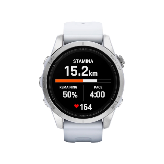 Смарт-годинник Garmin Epix Pro Gen 2 Standard Edition Silver with Whitestone Band - ціна, характеристики, відгуки, розстрочка, фото 4
