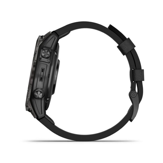 Смарт-часы Garmin Epix Pro Gen 2 Sapphire Edition Carbon Grey DLC Titanium with Black Leather band - цена, характеристики, отзывы, рассрочка, фото 4