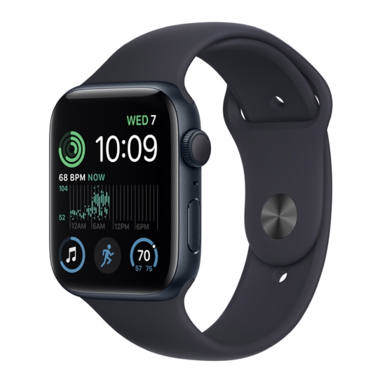 Apple Watch SE 2 44mm Midnight Aluminum Case with Midnight Sport Band - M/L - цена, характеристики, отзывы, рассрочка, фото 1