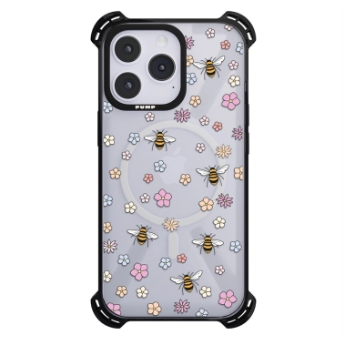 Чохол Pump Silicone Case 03 with MagSafe for iPhone 14 Pro Clear/Black Pchely - цена, характеристики, отзывы, рассрочка, фото 1