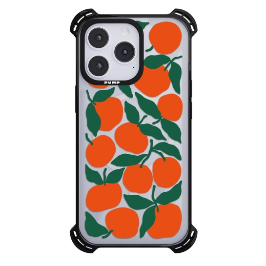 Чохол Pump Silicone Case 03 with MagSafe for iPhone 14 Pro Clear/Black Oranges