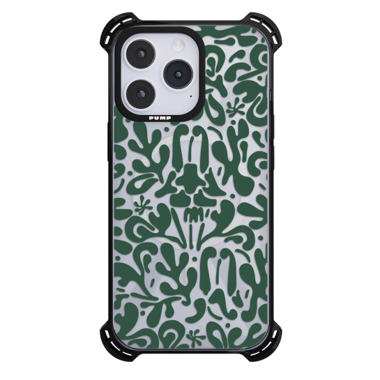 Чехол Pump Silicone Case 03 with MagSafe for iPhone 14 Pro Clear/Black Vizerunok