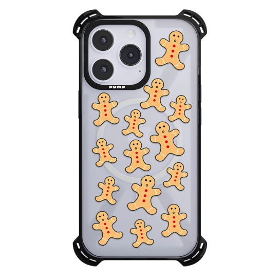 Чохол Pump Silicone Case 03 with MagSafe for iPhone 14 Pro Clear/Black Cookie