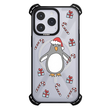 Чохол Pump Silicone Case 03 with MagSafe for iPhone 14 Pro Clear/Black Pinguine - цена, характеристики, отзывы, рассрочка, фото 1
