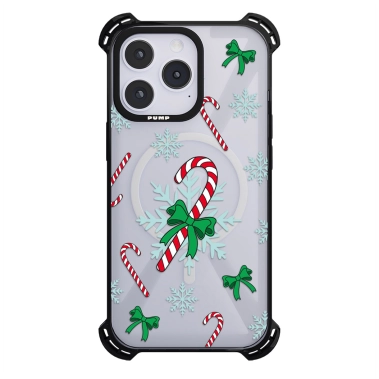 Чохол Pump Silicone Case 03 with MagSafe for iPhone 14 Pro Clear/Black Merry Candy - цена, характеристики, отзывы, рассрочка, фото 1