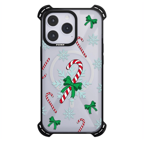 Чохол Pump Silicone Case 03 with MagSafe for iPhone 14 Pro Clear/Black Merry Candy
