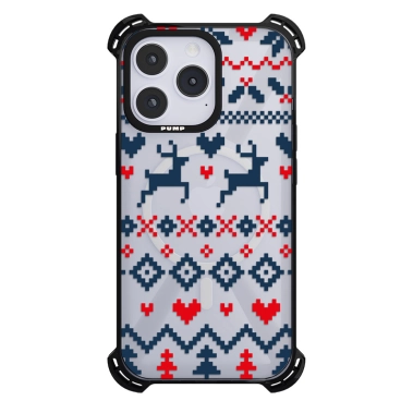 Чохол Pump Silicone Case 03 with MagSafe for iPhone 14 Pro Clear/Black Sweater Pixel - цена, характеристики, отзывы, рассрочка, фото 1