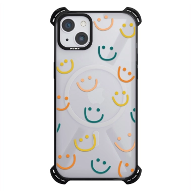 Чехол Pump Silicone Case 03 with MagSafe for iPhone 13 Clear/Black Smile - цена, характеристики, отзывы, рассрочка, фото 1