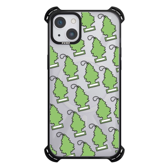 Чохол Pump Silicone Case 03 with MagSafe for iPhone 13 Clear/Black Car tree